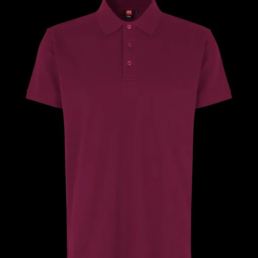 ID stretch herre poloshirt bordeaux str. 2XL