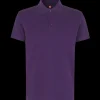 ID stretch herre poloshirt lilla str. 2XL