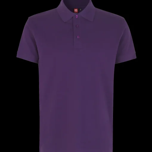 ID stretch herre poloshirt lilla str. 2XL