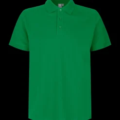 ID stretch herre poloshirt grøn str. L