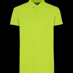 ID stretch herre poloshirt lime str. 2XL