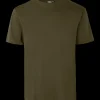 ID T-Time t-shirt kortærmet oliven str. L
