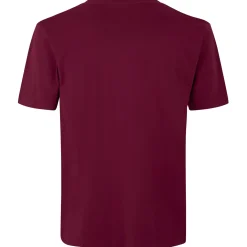 ID T-Time t-shirt kortærmet bordeaux str. L