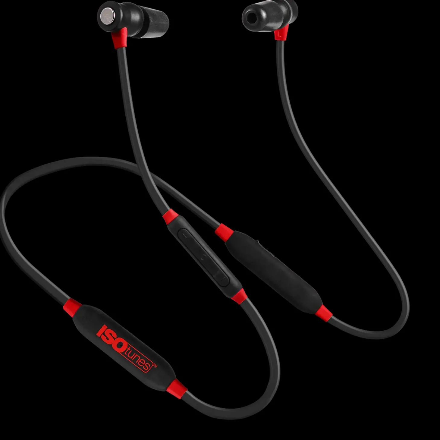 ISOTunes Xtra 2,0 EN352 høretelefoner rød/sort
