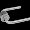 Jasa dørgreb L-form 16 mm m/massiv roset rustfrit stål