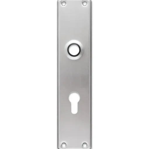 Jasa langskilt t/dråbecylinder 233x53x5 mm CC92 børstet rustfrit stål