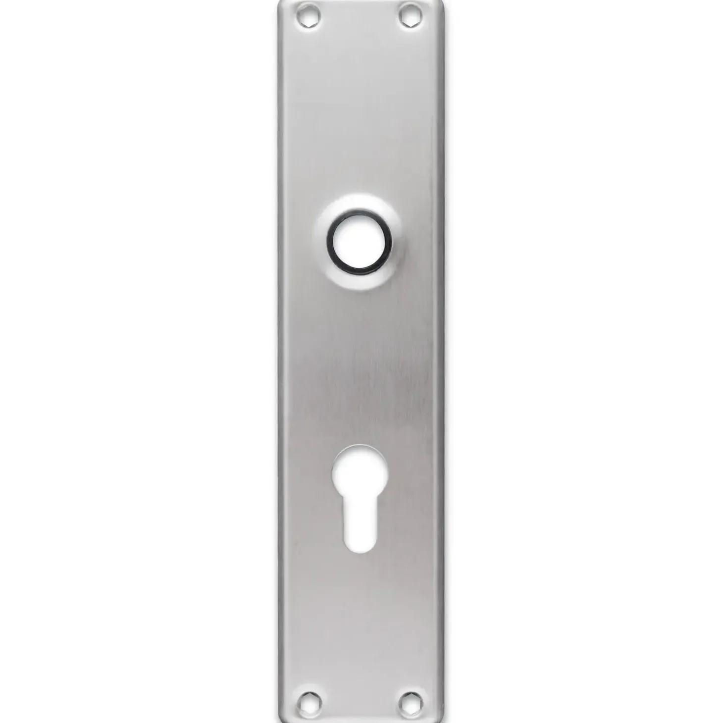 Jasa langskilt t/dråbecylinder 233x53x5 mm CC92 børstet rustfrit stål