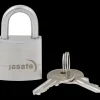 Jasafe hængelås 50 mm m/hærdet bøjle rustfri