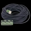 Jo-el neopren kabelsæt 10 m m/3-vejs stikdåse m/jord IP20