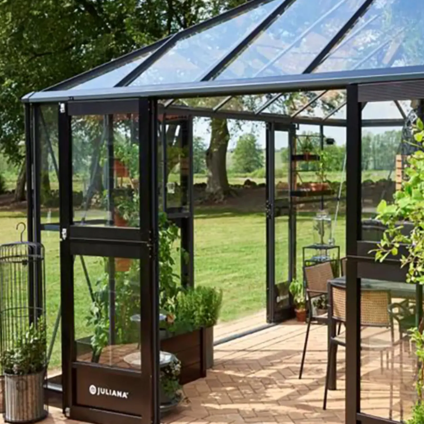 Juliana dørsæt Grand Oase 4 sektioner antrazit F09865