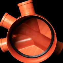 Kaczmarek 315 PP gennemløbsbrønd type 5 med pakning Ø110 mm