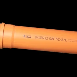 Kaczmarek PVC-U SN8 afløbsrør 110 x 1000 mm