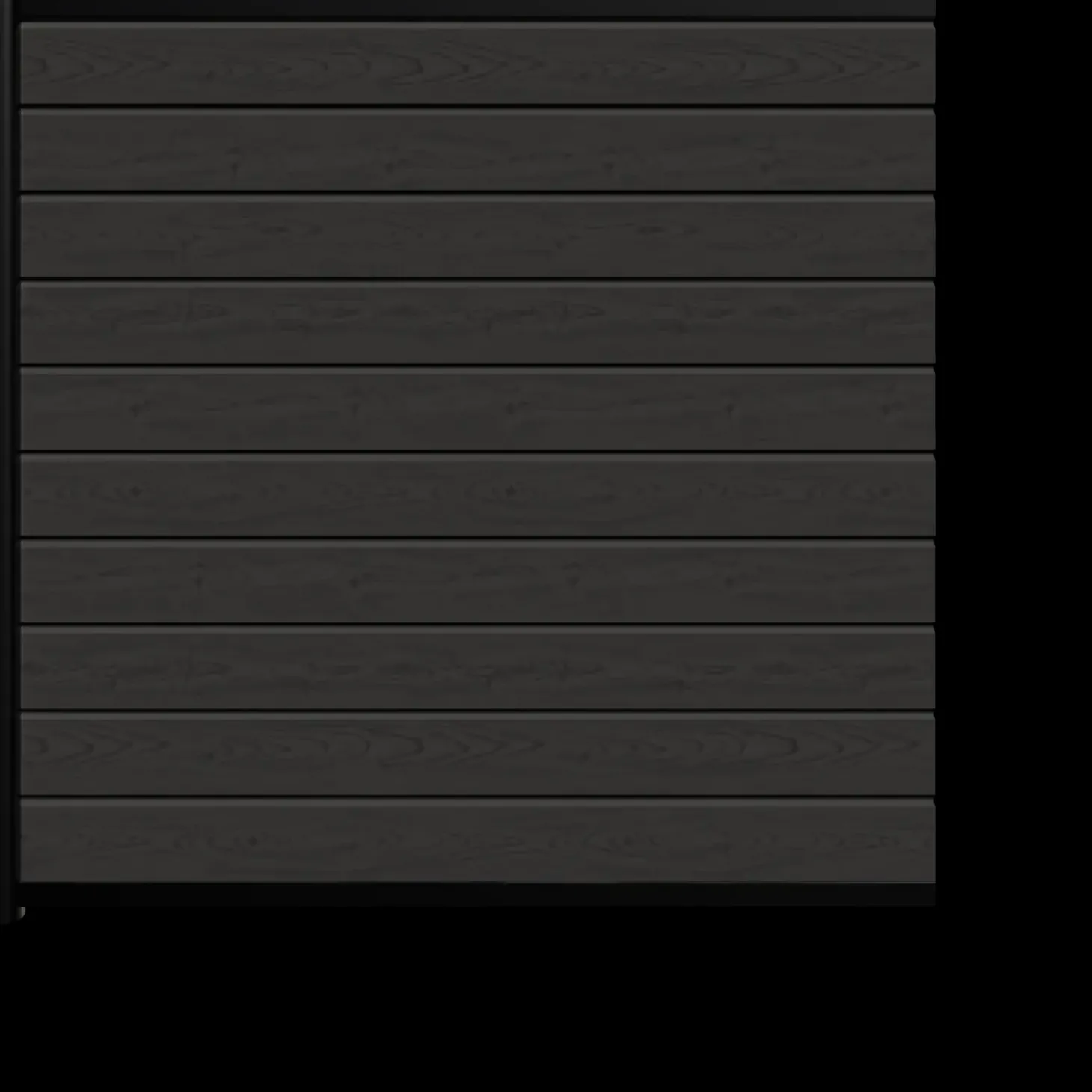 Kirkedal Alu Light komposithegn forlængersæt K1 156x156 cm sort