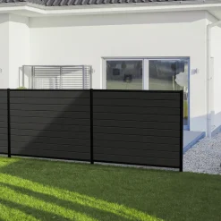 Kirkedal Alu Light komposithegn forlængersæt K1 156x156 cm sort