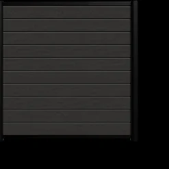 Kirkedal Alu Light komposithegn forlængersæt K1 156x156 cm sort