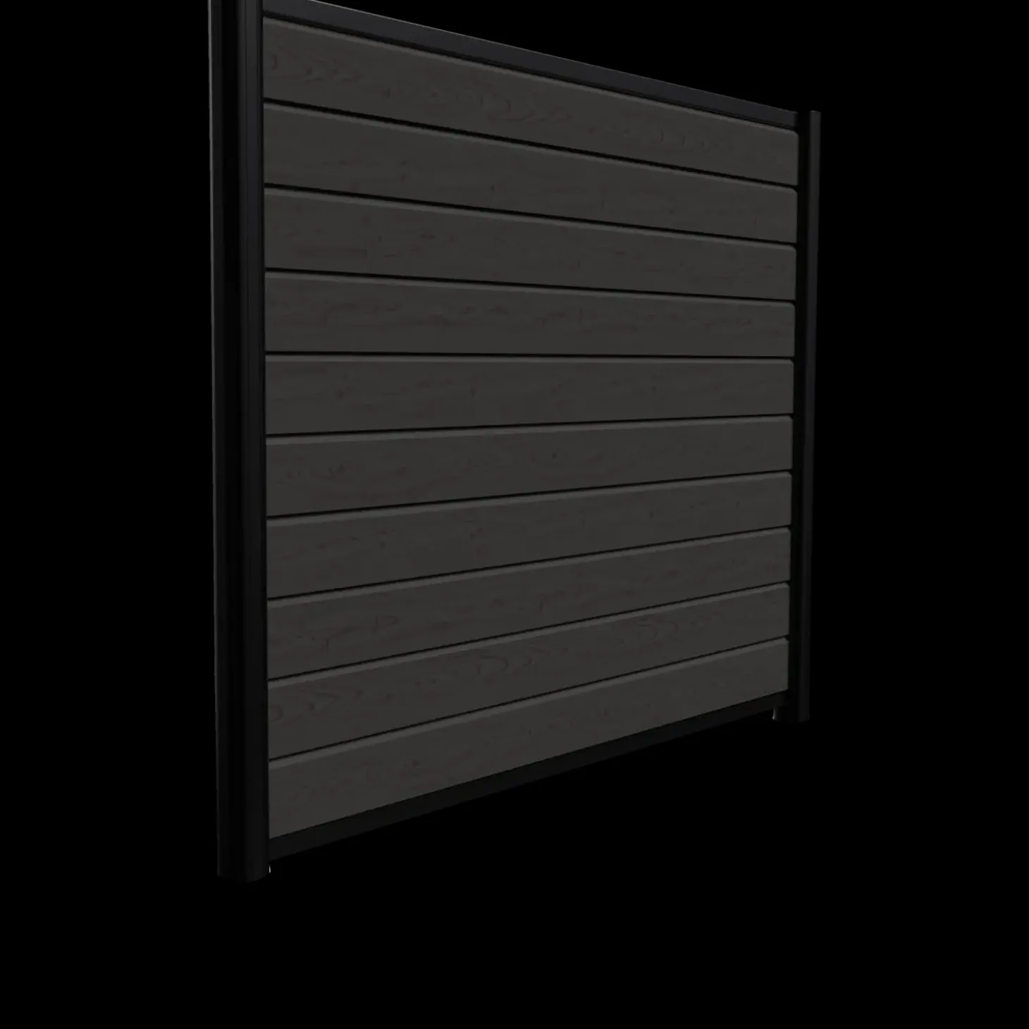 Kirkedal Alu Light komposithegn forlængersæt K1 156x156 cm sort