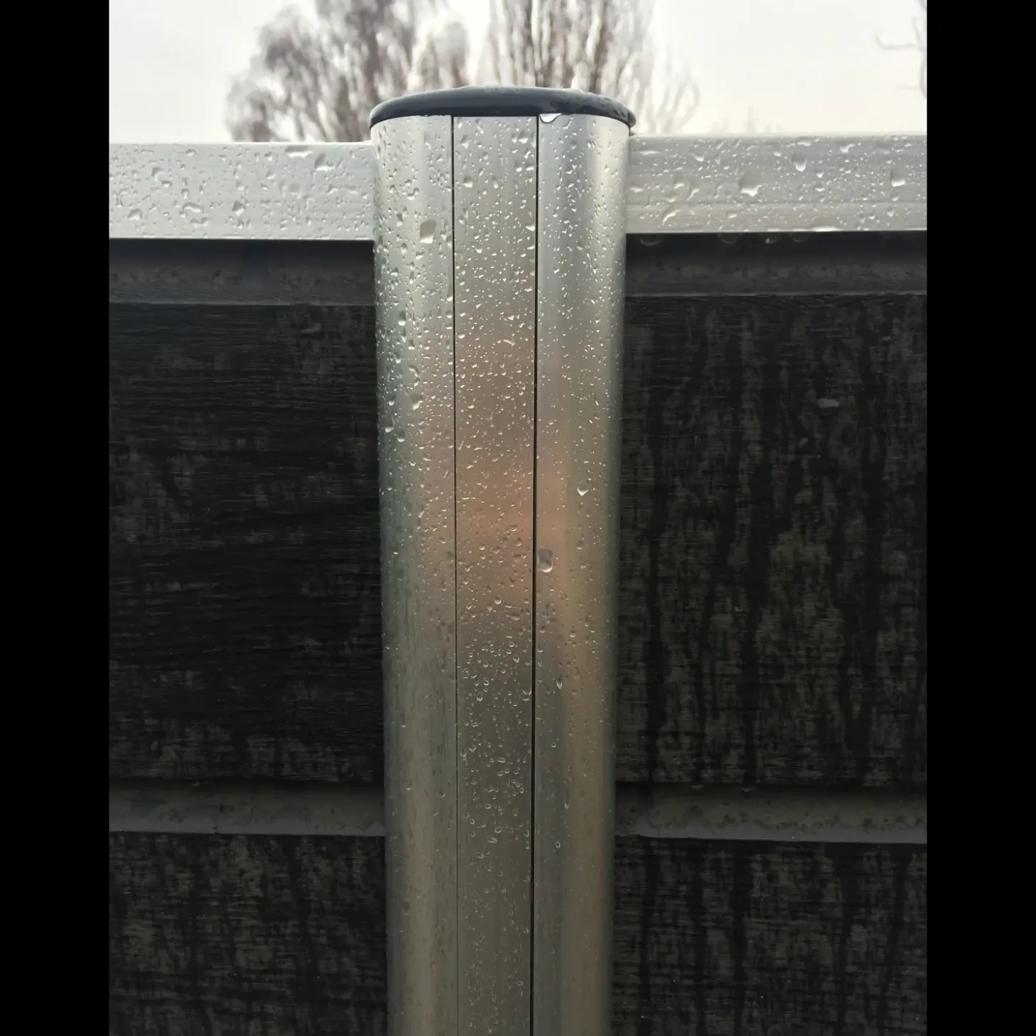 Kirkedal aluminium komposithegn startsæt K1 (fer/not) Sort