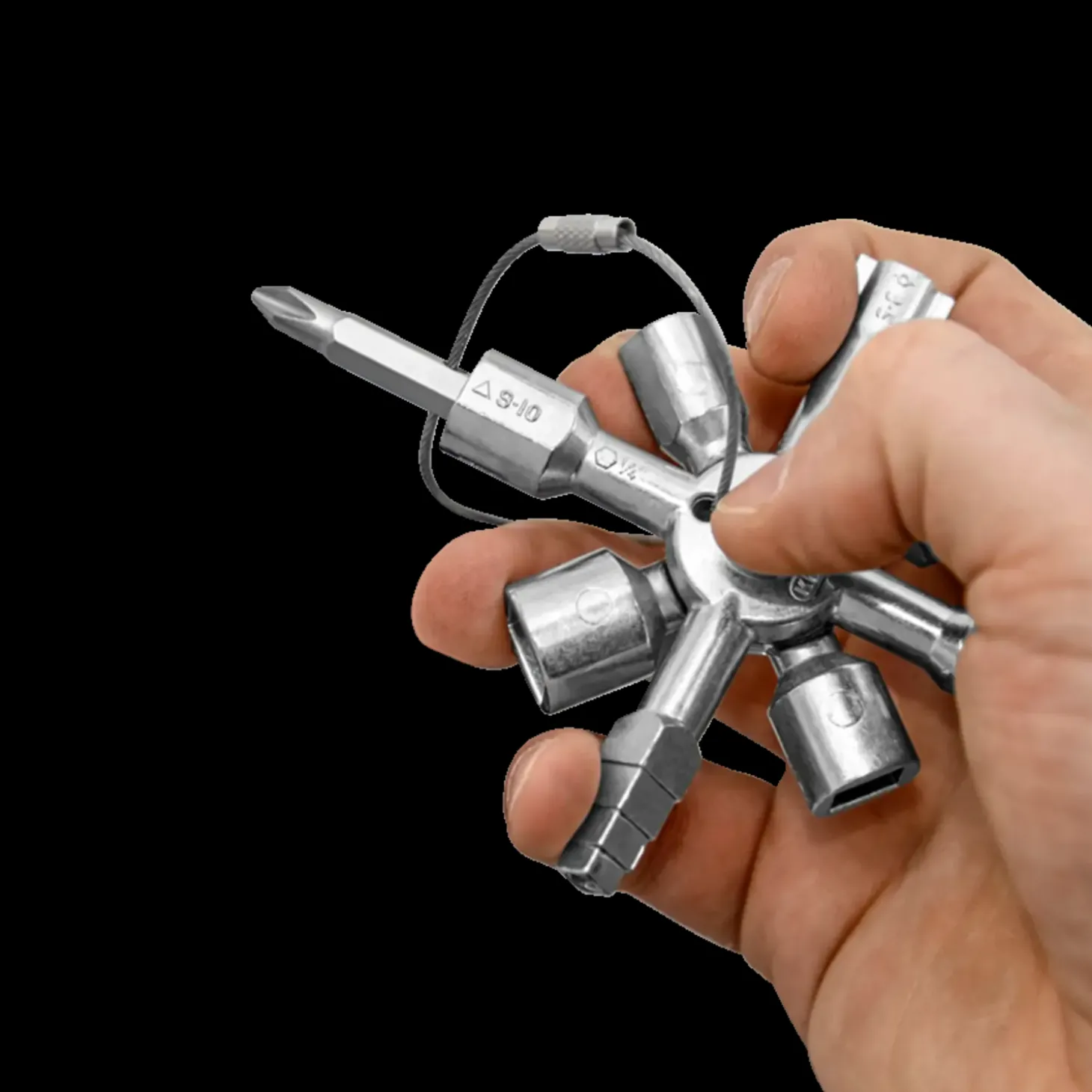 Knipex TwinKey® styreskabsnøgle - 10 profiler