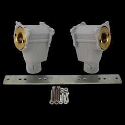 Koblingsdåse dobbelt 15 mm x 1/2 til mur