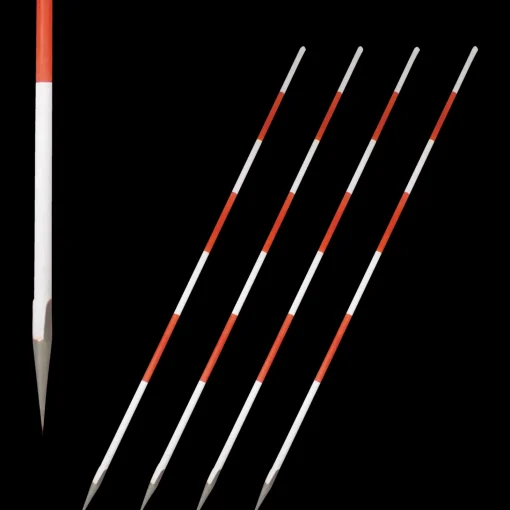 Landmålerstokke træ rød/hvid 1,6 m