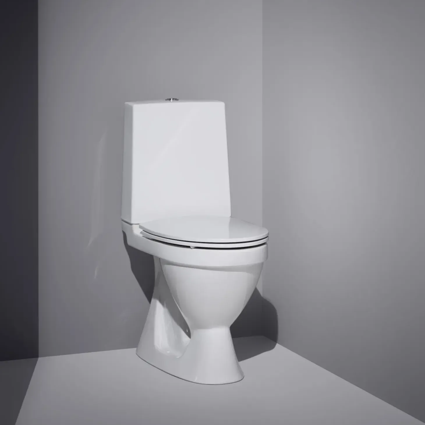 Laufen Rigo toilet m/skjult S-lås hvid