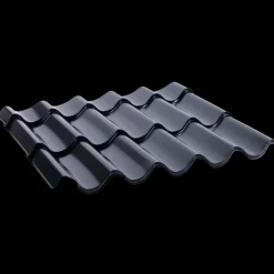 Lindab Topline 40 tagplade m/facon 0,5 mm grafitgrå