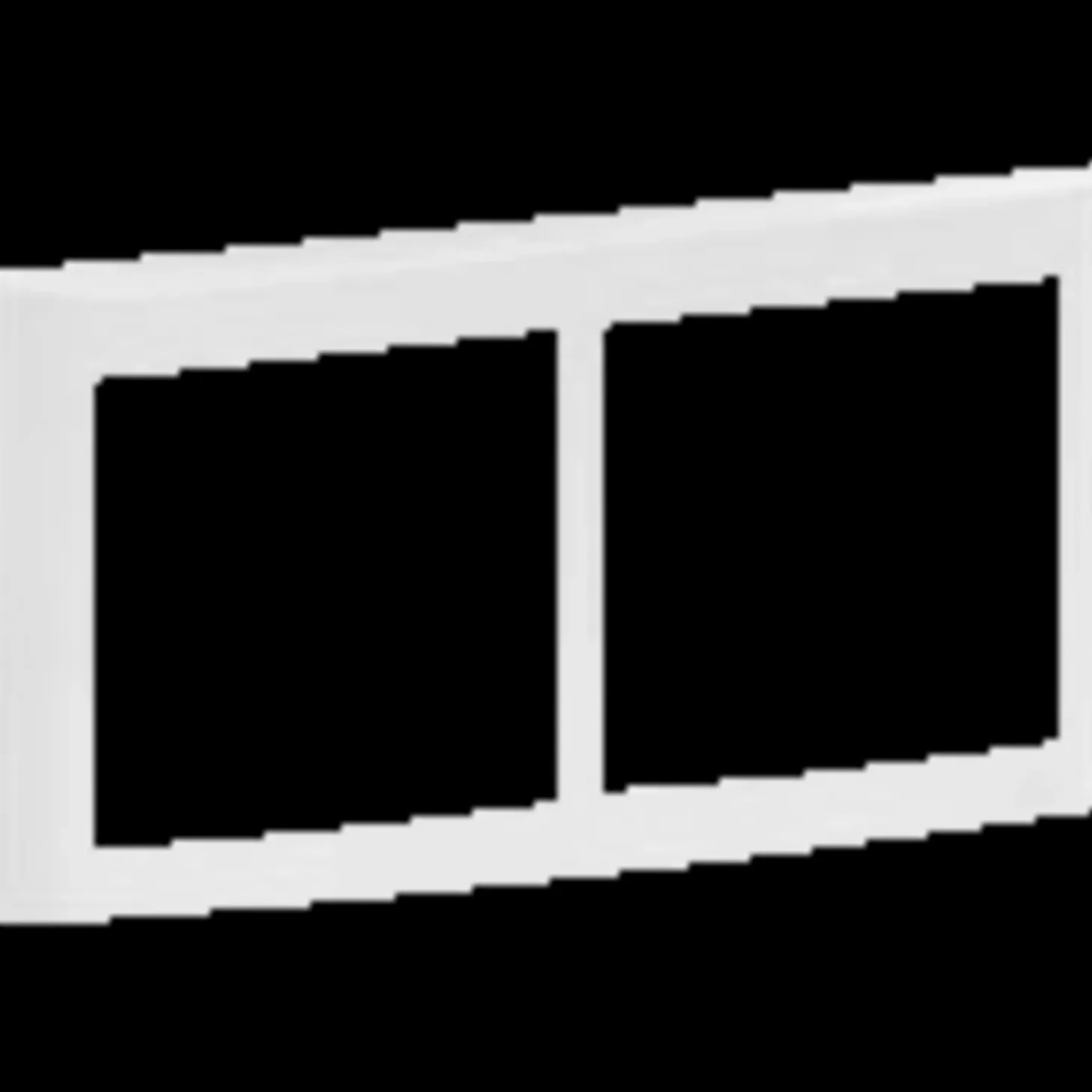 LK Fuga soft design inkl. Ramme 2x1 modul vandret hvid