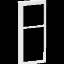 LK Fuga soft design inkl. Ramme 2 1/2 modul hvid