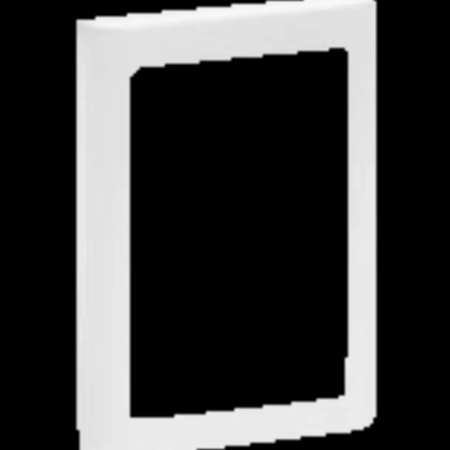 LK Fuga soft design ramme 1 1/2 modul hvid