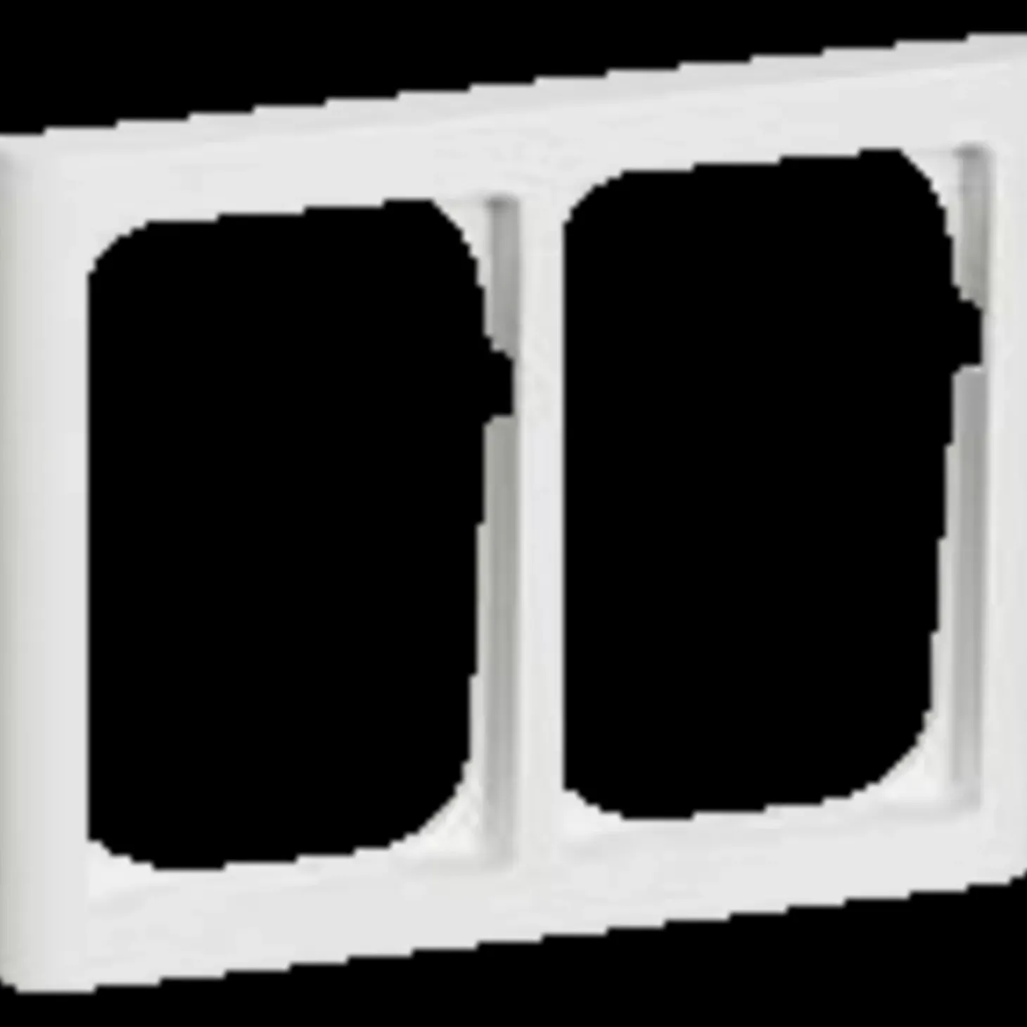 LK Fuga softline 63 ramme 2x1 1/2 modul hvid