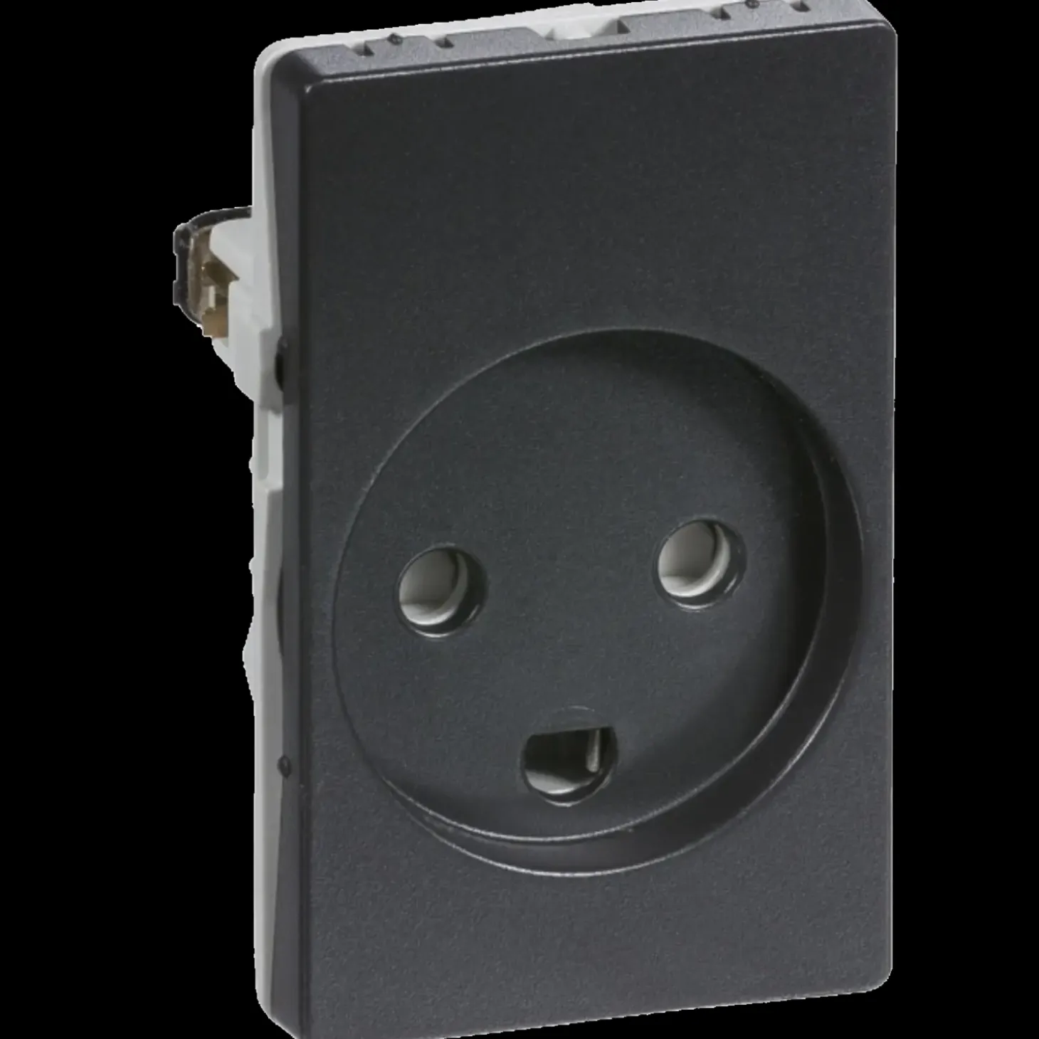 LK Fuga stikkontakt m/jord 1 1/2 modil koksgrå