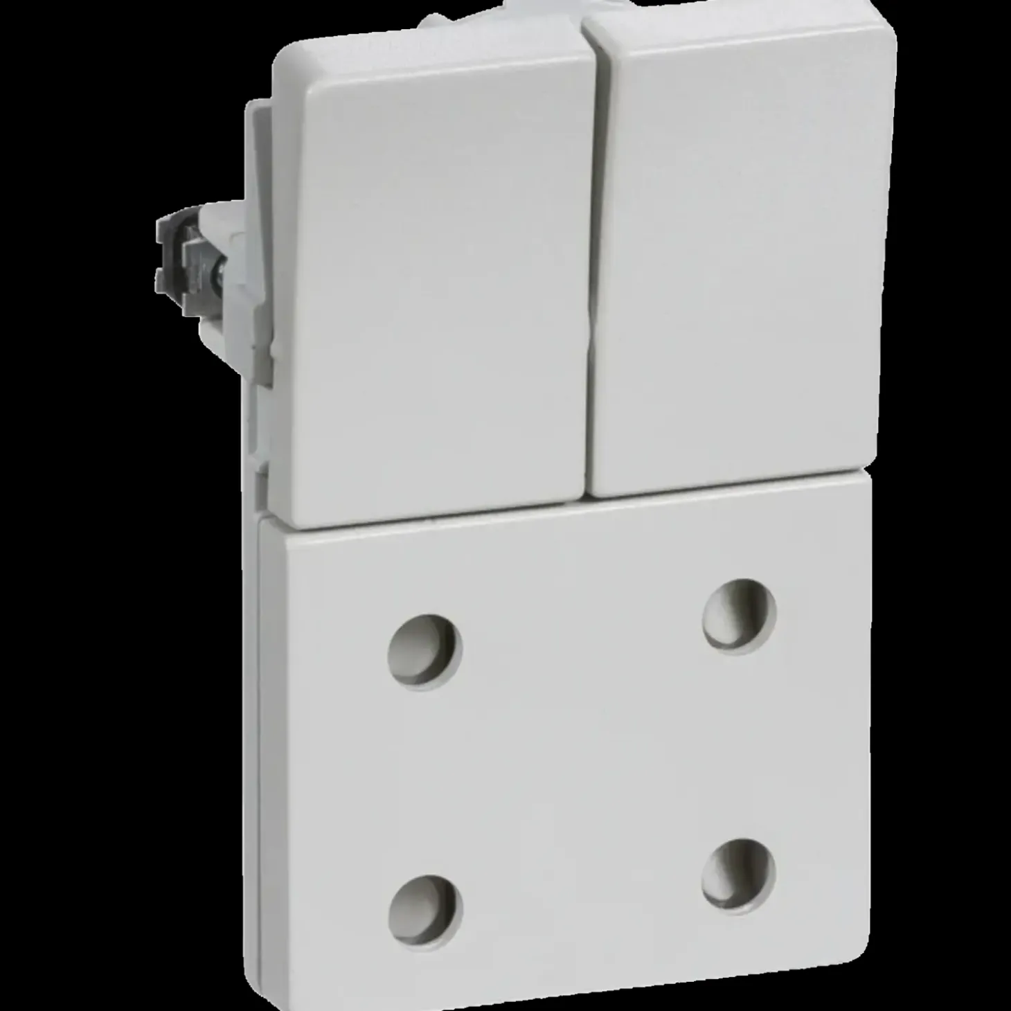 LK Fuga stikkontakt u/jord dobbelt lysegrå