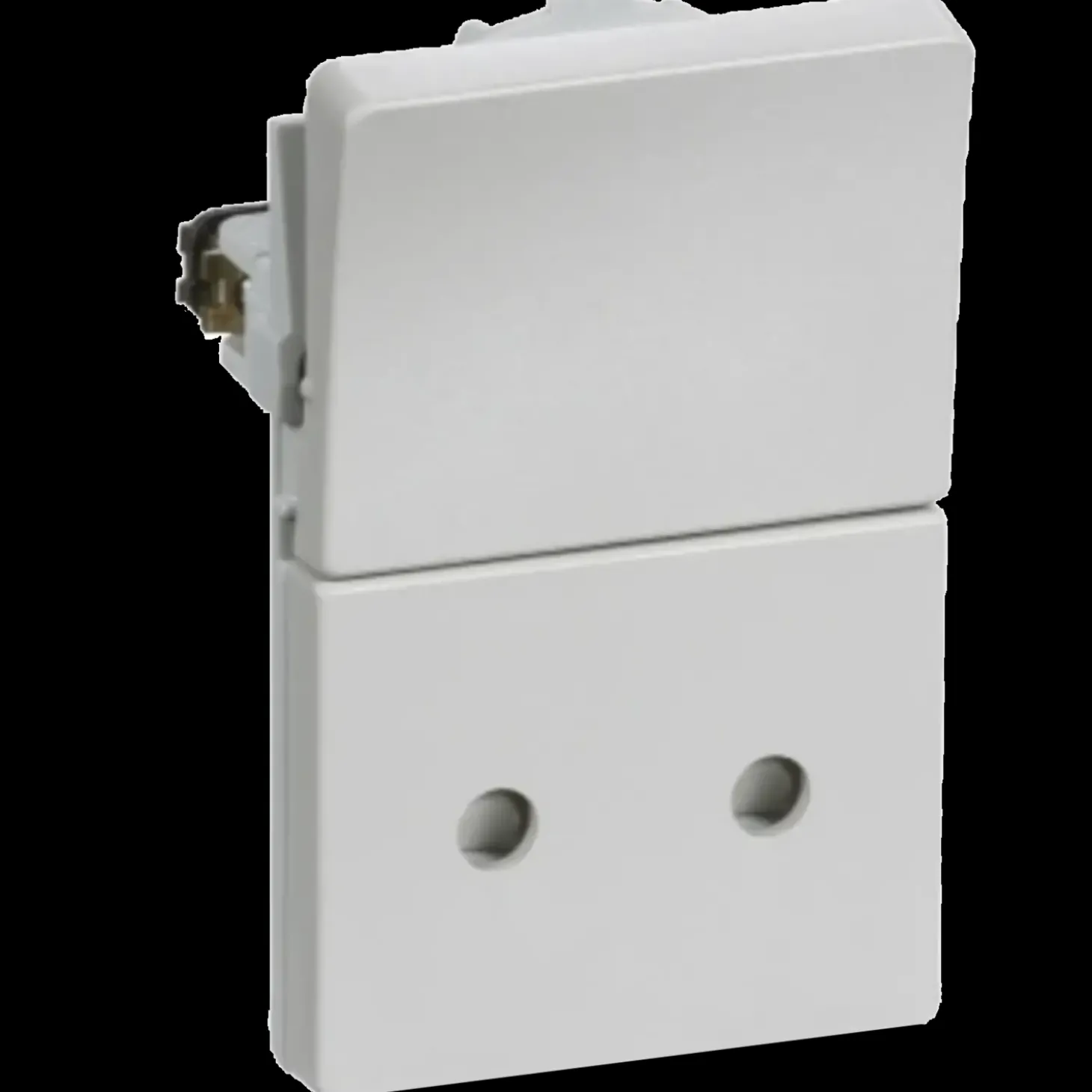 LK Fuga stikkontakt u/jord 1 1/2 modul lysegrå