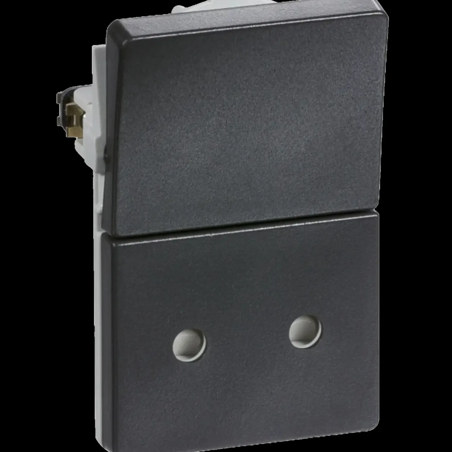 LK Fuga stikkontakt u/jord 1 1/2 modul koksgrå