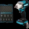 Makita DTW300Z slagnøgle - 18V LXT® solo - inkl. D-41517 slagtoppesæt