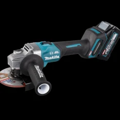Makita GA005GM201 XGT 40V vinkelsliber 4.0 Ah batteri og lader