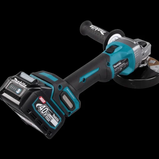 Makita GA005GM201 XGT 40V vinkelsliber 4.0 Ah batteri og lader