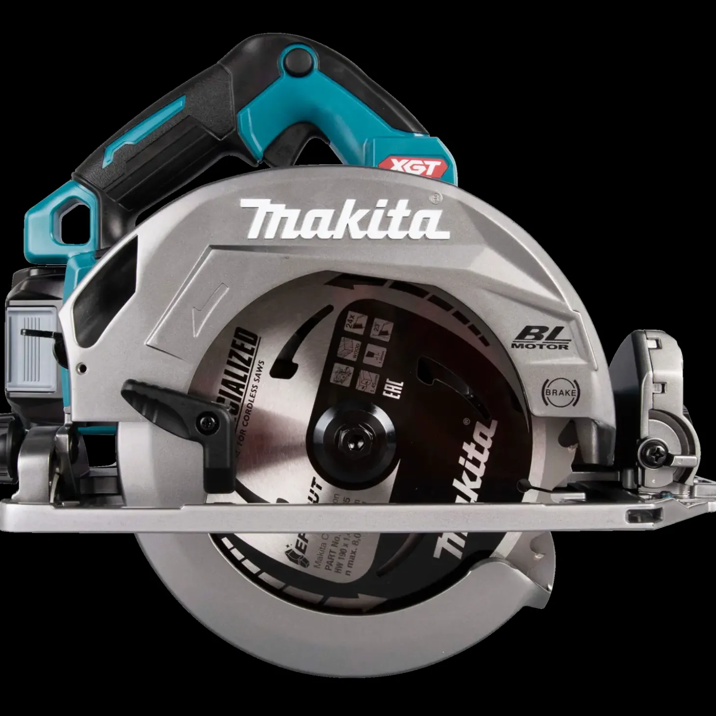 Makita HS004GM201 rundsav 185/190 XGT 40V inkl. 2 batterier og lader
