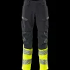 Mascot Accelerate Safe bukser med knælommer mørk marine/hi-vis gul str. 82C52