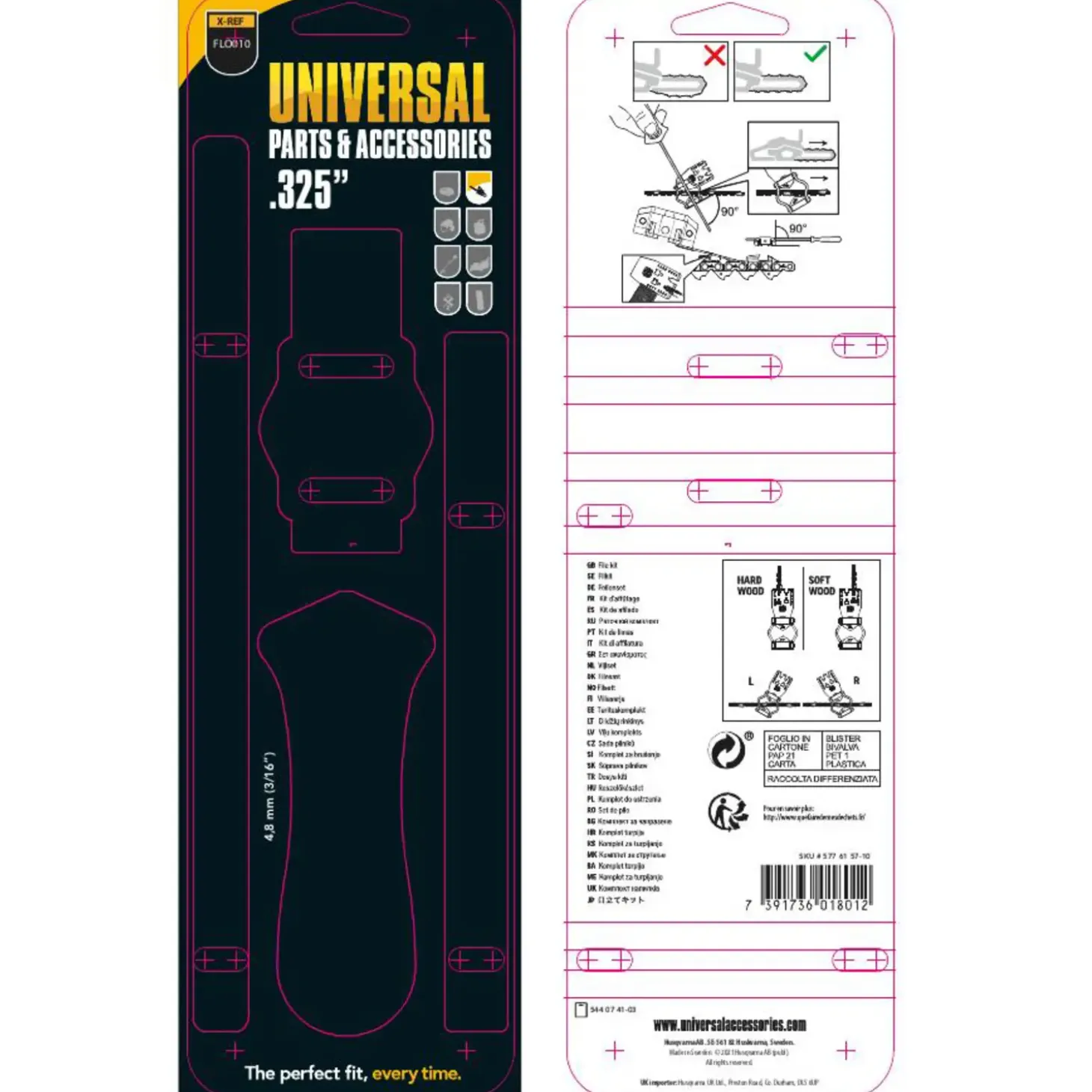 McCulloch savkæde CHO 048 0,325 66 led 1,3 mm 16"