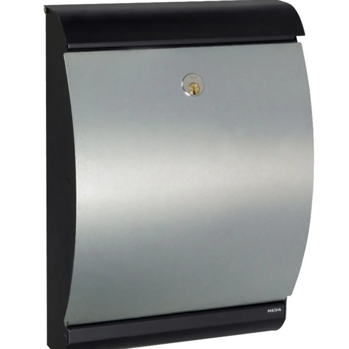 ME|FA postkasse Puffin (300) sort/galvaniseret