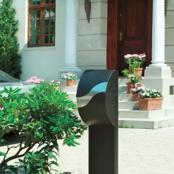 ME|FA postkasse Wave (630) sort/rustfri stål