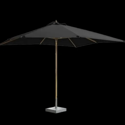 Miami parasol 3x3m sort bøg
