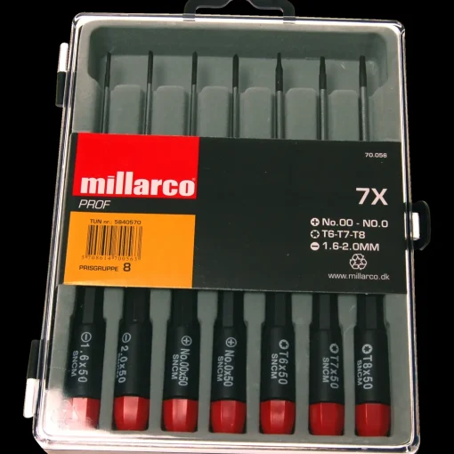 Millarco computer skruetrækker sæt 7 dele