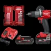 Milwaukee DAV-FDP2-522X 18V slagboremaskine m/batterier/lader og borsæt