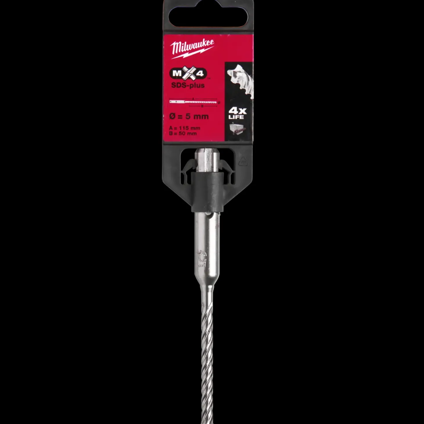 Milwaukee MX4 - 4 skærs SDS+ hammerbor 5x115 mm