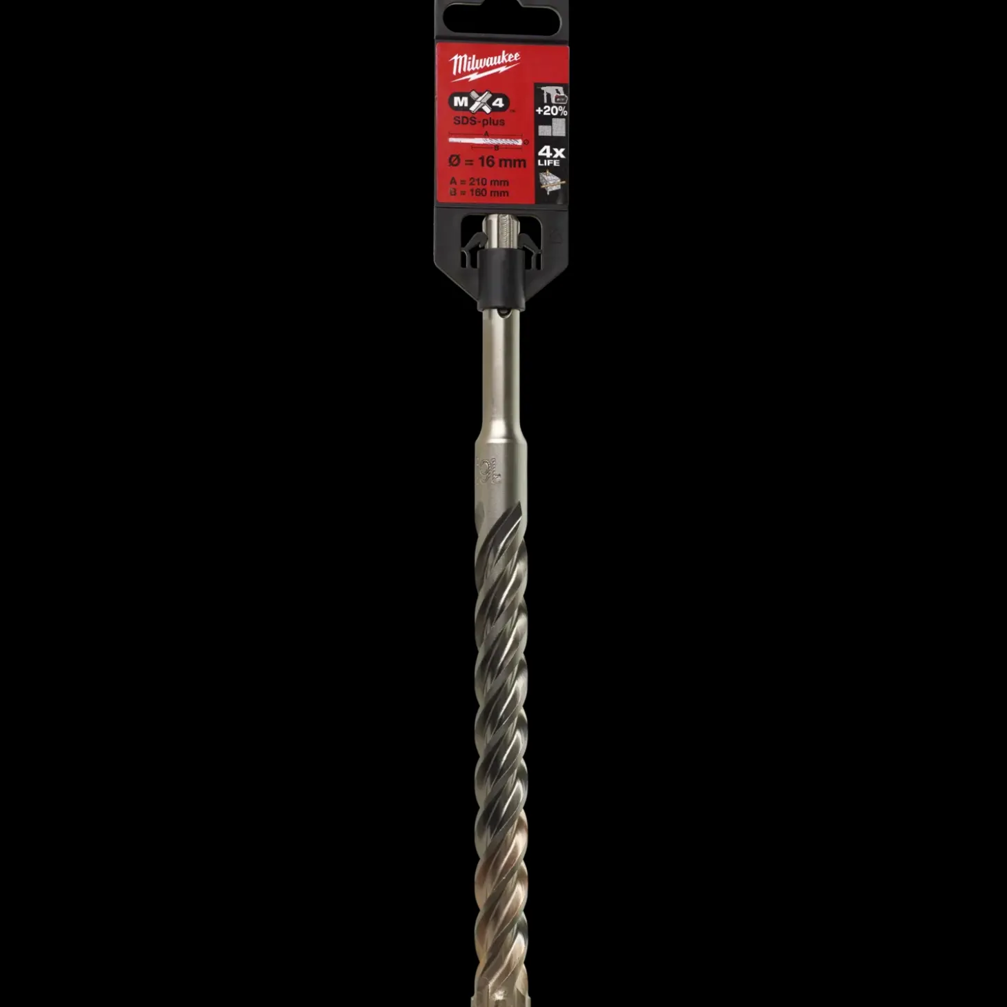 Milwaukee MX4 - 4 skærs SDS+ hammerbor 16x210 mm