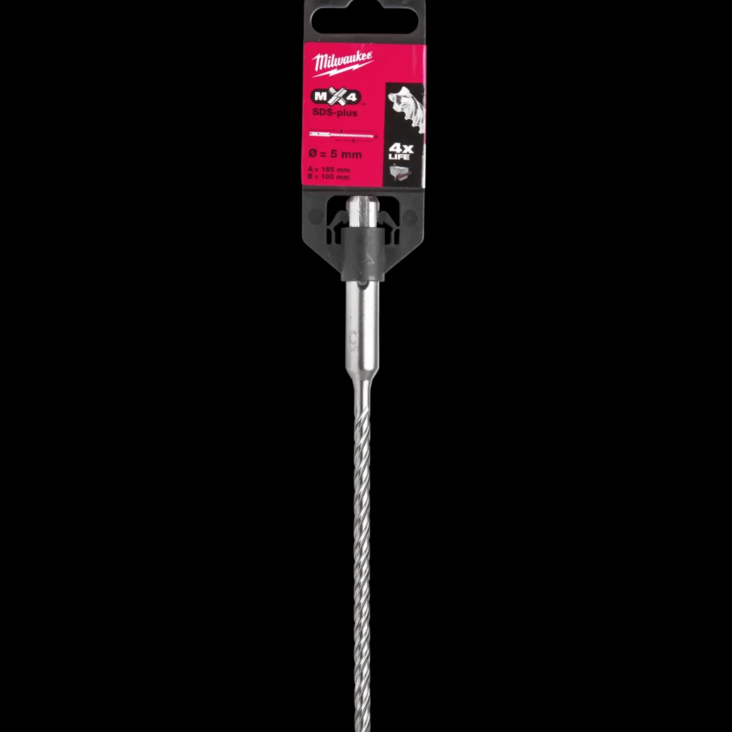 Milwaukee MX4 - 4 skærs SDS+ hammerbor 5x165 mm