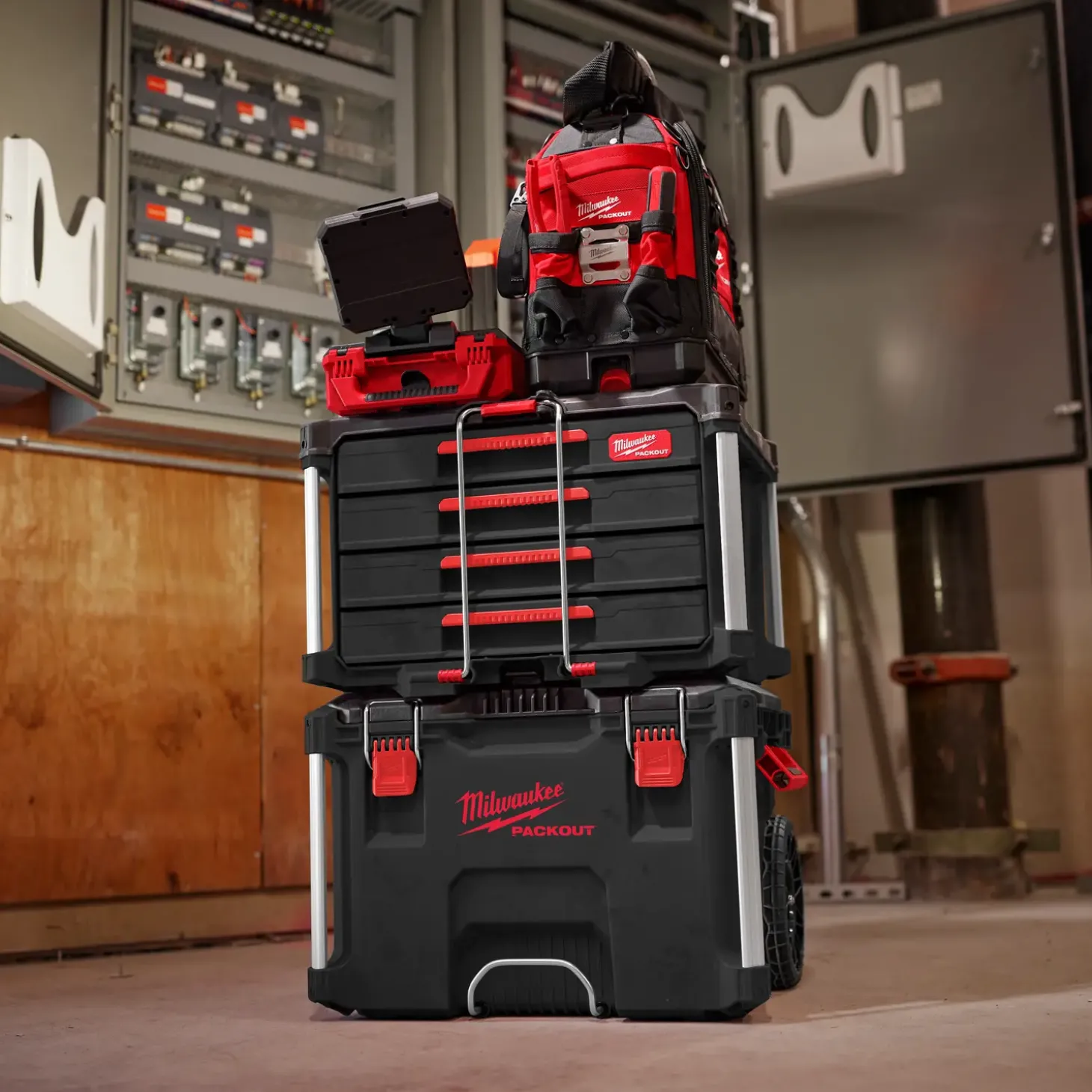 Milwaukee packout kuffert 4 skuffer