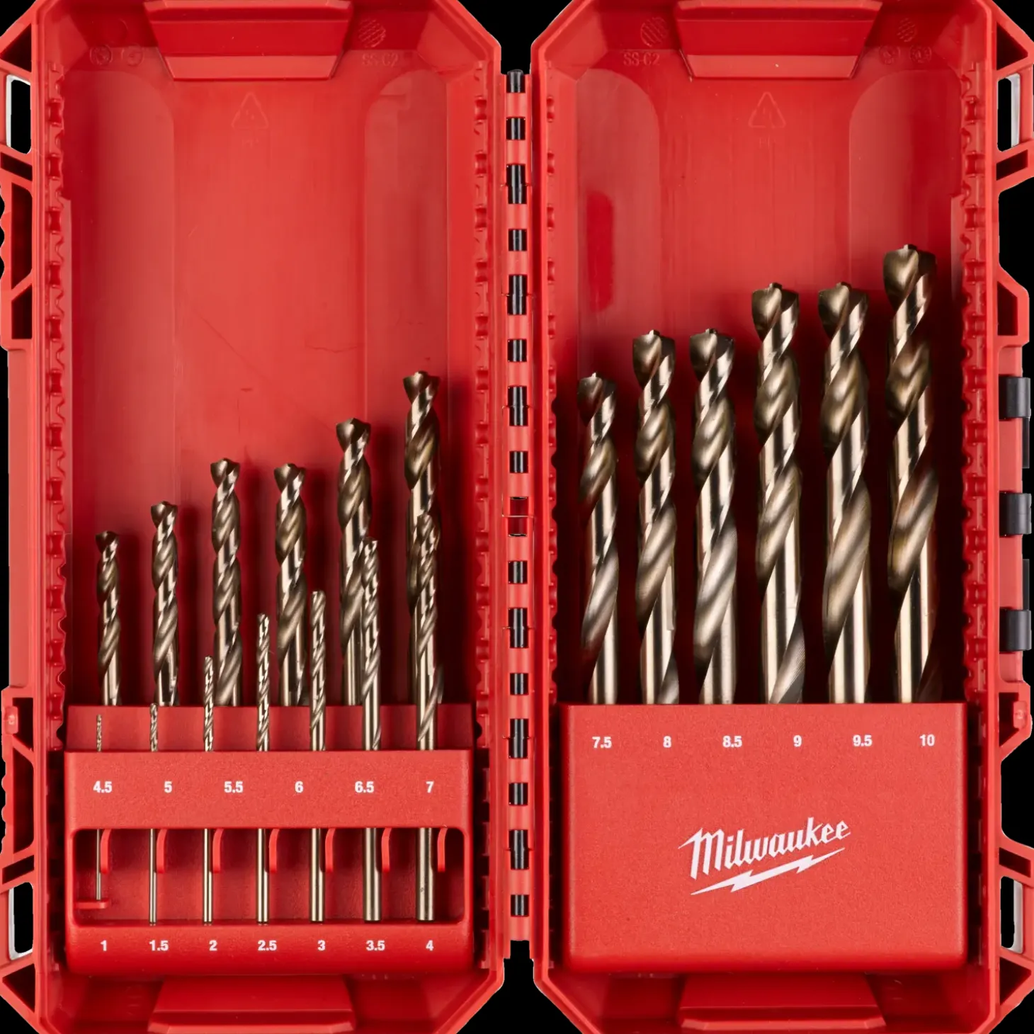 Milwaukee shockwave™ HSS-G-CO metalborsæt 19 bor